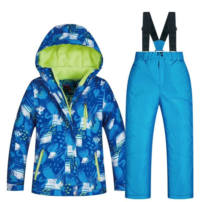 Children's blue snowballs plus baby blue pants